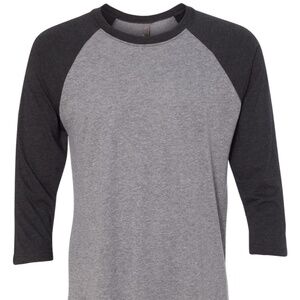 Next Level Raglan Baseball T-Shirt NEW